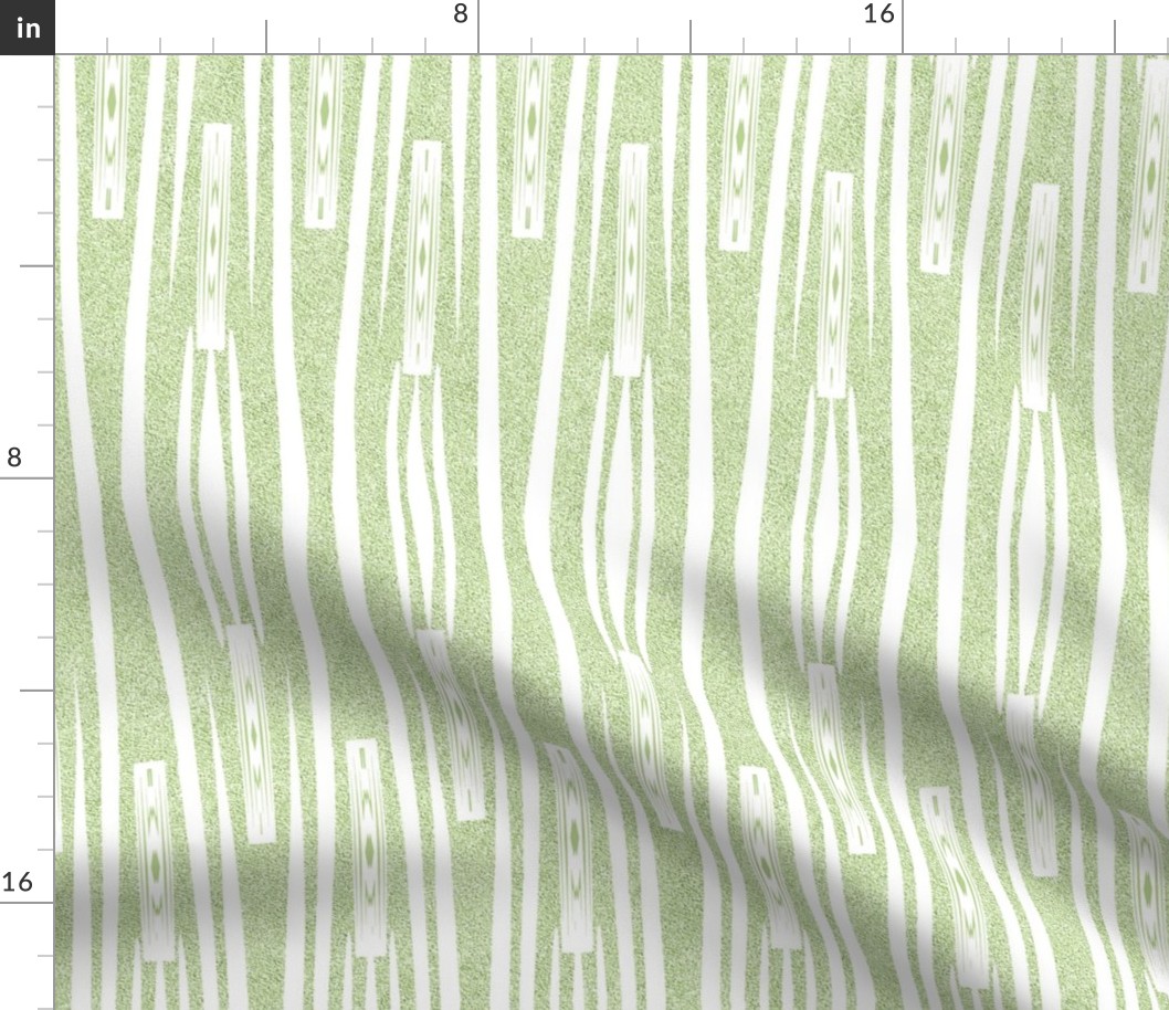 Velvety Tribal Stripes in LIme Green  