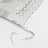 Eat Sleep Snowmobile//Black&Grey - Wholecloth Cheater Quilt