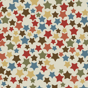 Large Earthtone Stars