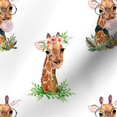 7" Boy and Girl Giraffe