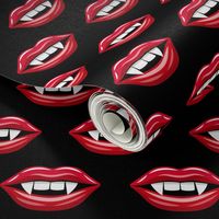 Vampire Lips - black - halloween - LAD19
