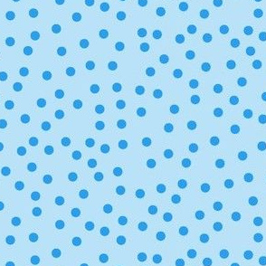 Twinkling Dots of Summer Daze Blue on Baby Blue-  Large Scale