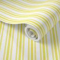 Trendy Large Highlighter Yellow Pastel Highlighter French Mattress Ticking Double Stripes