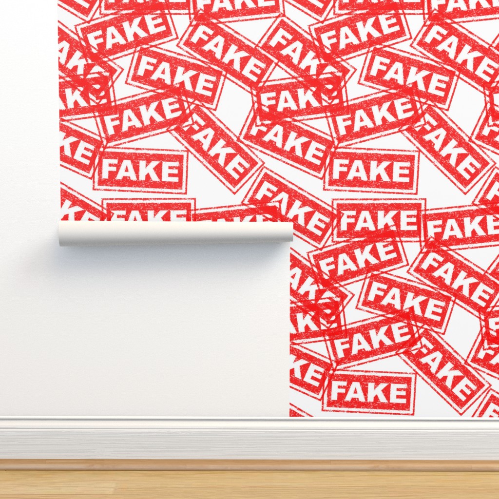6 fake news false fraud counterfeit Wallpaper | Spoonflower