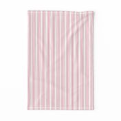 Trendy Large Pink Petal French Mattress Ticking Double Stripes