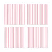 Trendy Large Pink Petal French Mattress Ticking Double Stripes