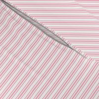 Classic Small Pink Petal French Mattress Ticking Double Stripes