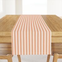 Trendy Large Orange Soda French Mattress Ticking Double Stripes