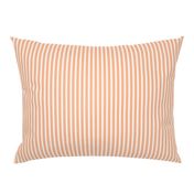 Classic Small Orange Soda French Mattress Ticking Double Stripes