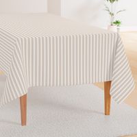 Trendy Large Beige Burlap French Mattress Ticking Double Stripes