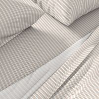 Classic Small Beige Burlap French Mattress Ticking Double Stripes