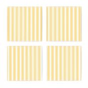 Trendy Large Yellow Butter French Mattress Ticking Double Stripes