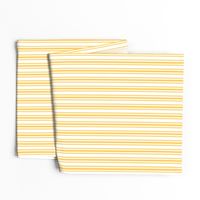 Trendy Large Yellow Butter French Mattress Ticking Double Stripes
