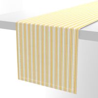 Trendy Large Yellow Butter French Mattress Ticking Double Stripes