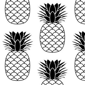 jumbo black and white pineapples