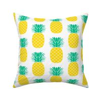 jumbo green and yellow pineapples