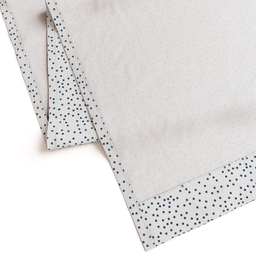 navy white dots