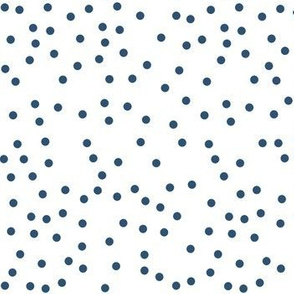 navy white dots