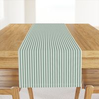 Classic Small Green Boot Pastel Green French Mattress Ticking Double Stripes