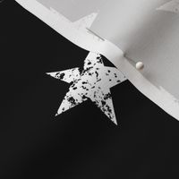 distressed stars on black