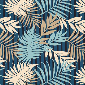 Urban Jungle Boho Palm Leaf Pattern