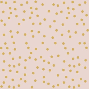 soft blush + mustard dots 