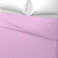 Classic Small Pink Fuchsia Pastel Pink French Mattress Ticking Double Stripes