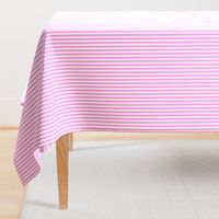 Classic Small Pink Fuchsia Pastel Pink French Mattress Ticking Double Stripes