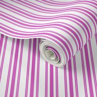 Classic Small Pink Fuchsia Pastel Pink French Mattress Ticking Double Stripes