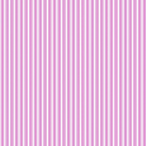 Classic Small Pink Fuchsia Pastel Pink French Mattress Ticking Double Stripes