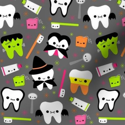 LARGE Halloween Teeth - Gray