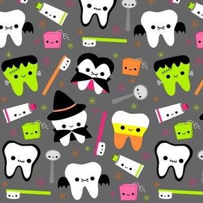 LARGE Halloween Teeth - Gray