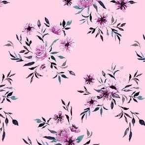 Emila Watercolor Floral V4 - Pink