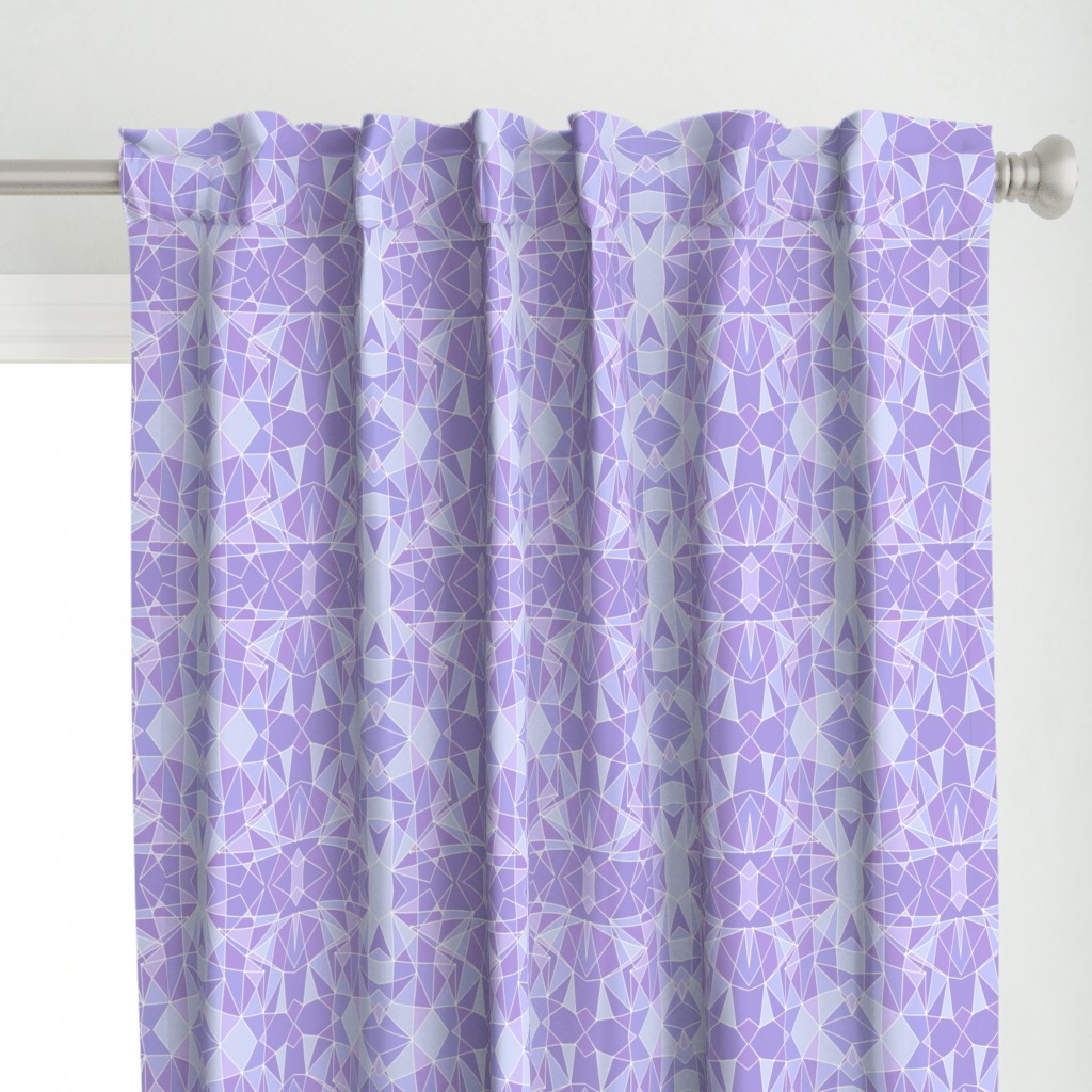 Purple Geometric Wall Small