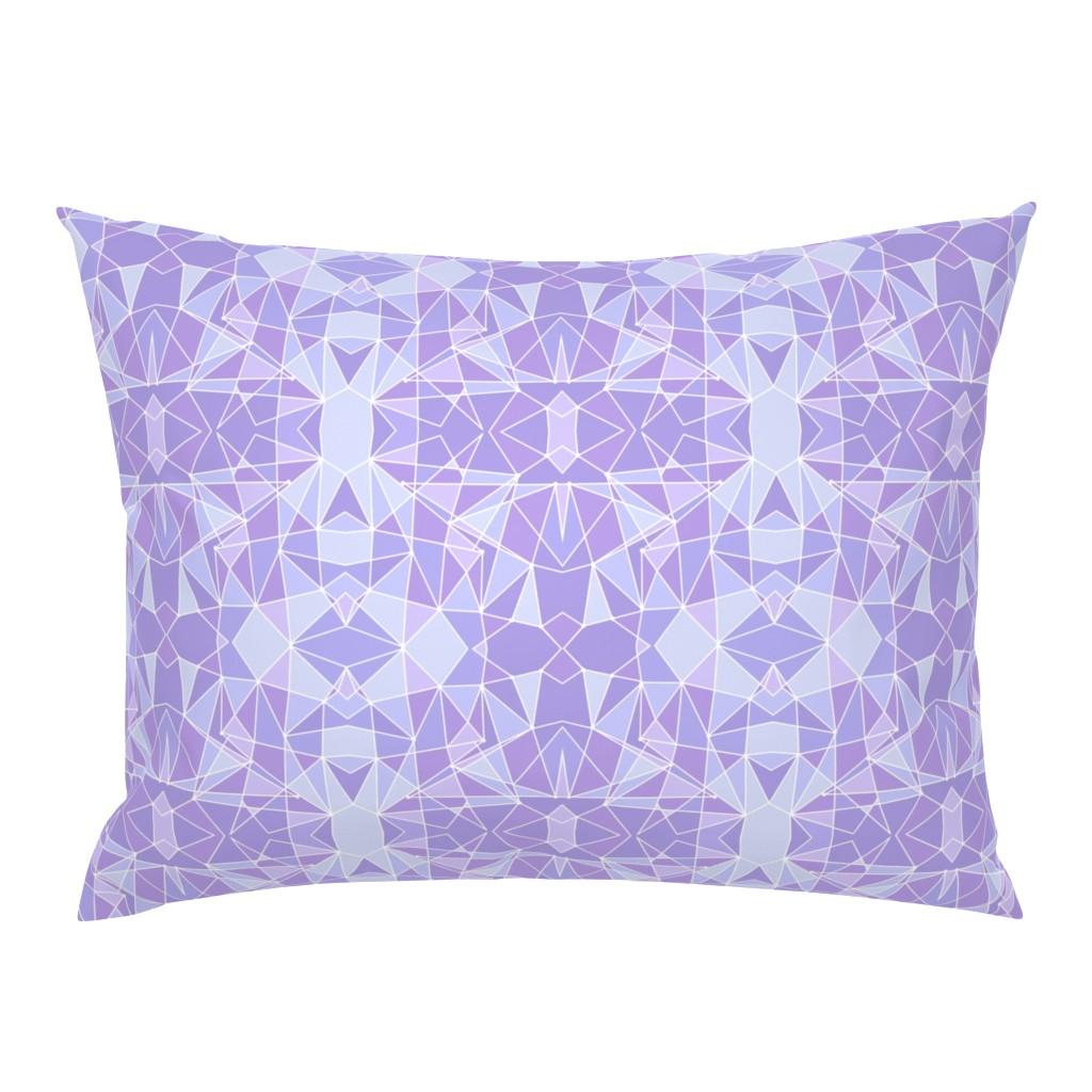 Purple Geometric Wall Small