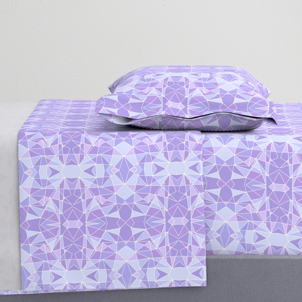 Purple Geometric Wall Small