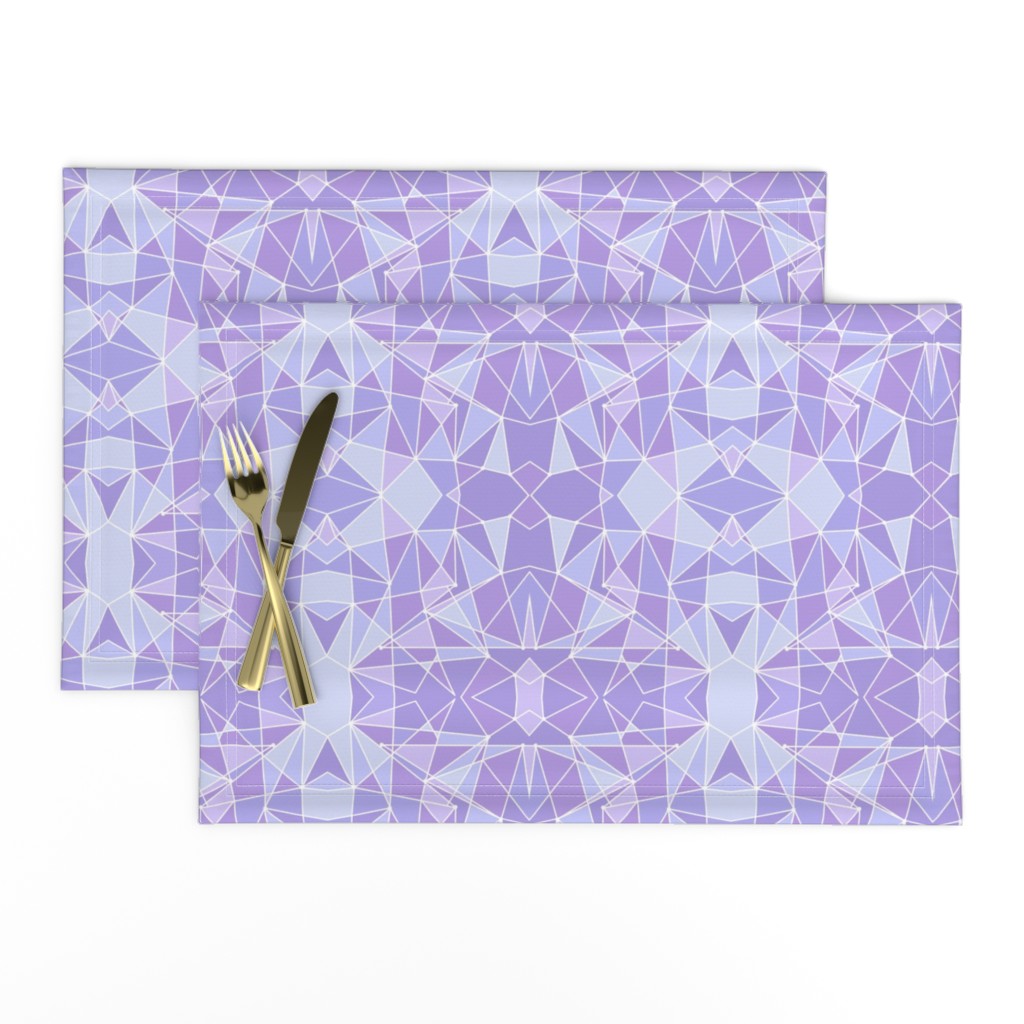 Purple Geometric Wall Small