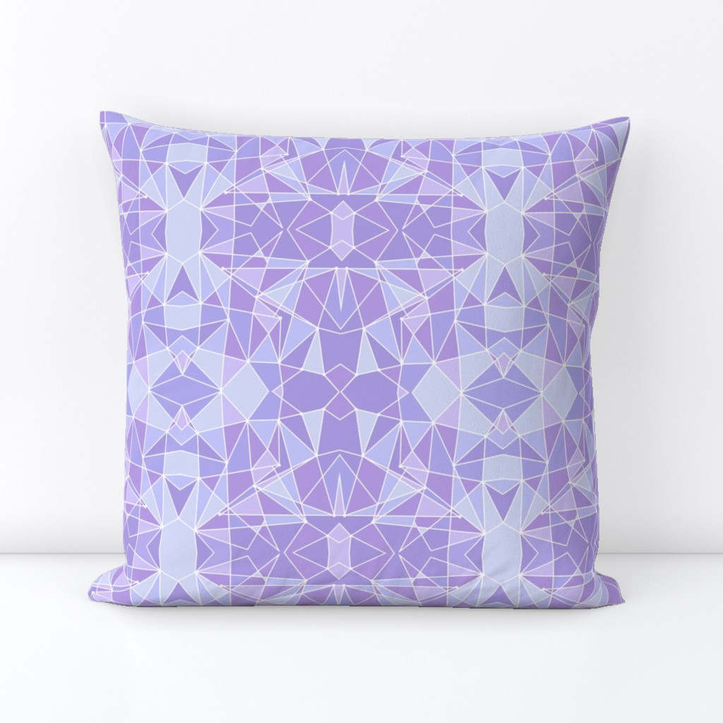 Purple Geometric Wall Small