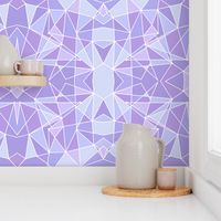 Purple Geometric Wall Small