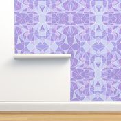 Purple Geometric Wall Small