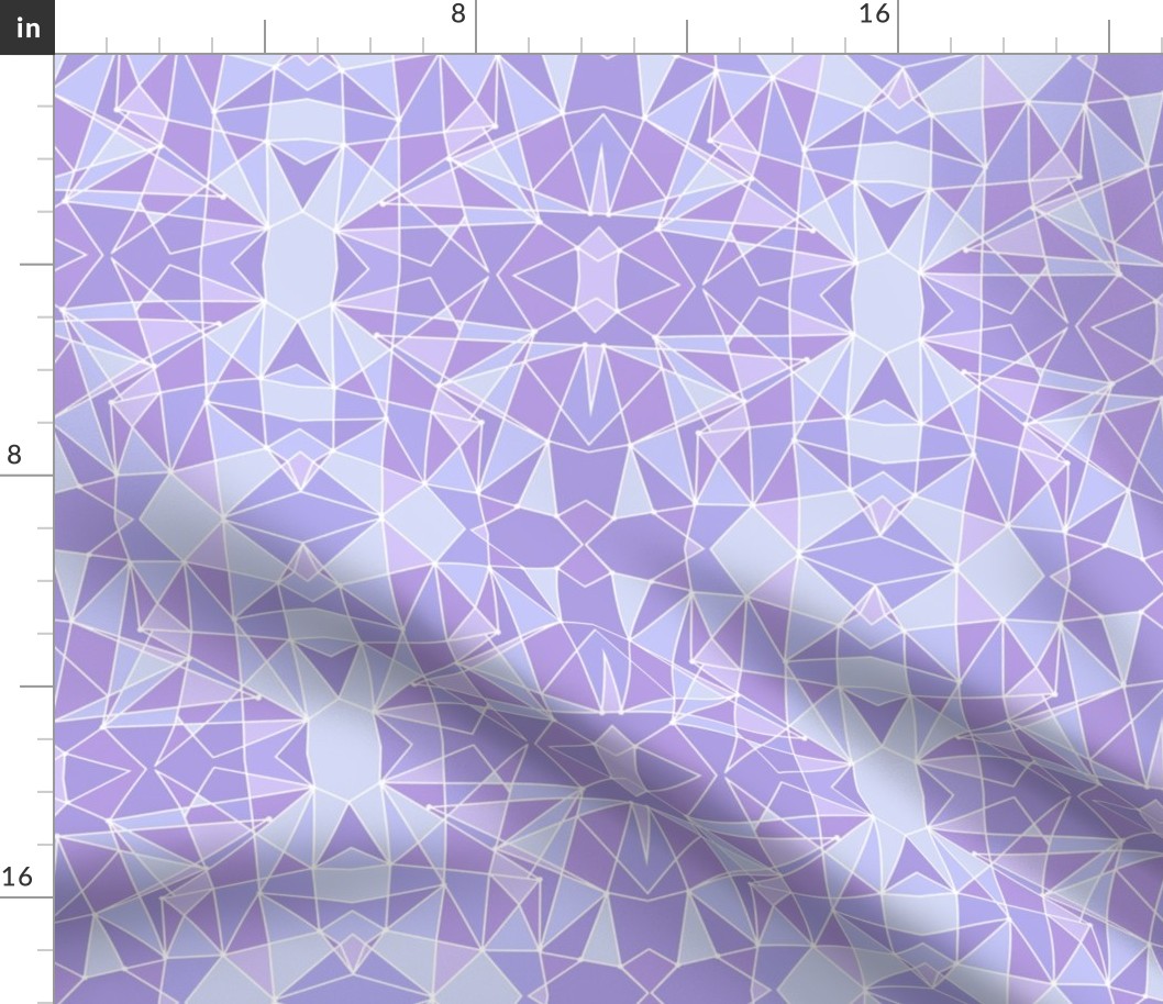 Purple Geometric Wall Small