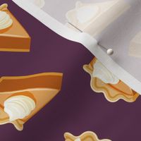 Pumpkin Pie Slice - fall dessert - thanksgiving - plum - LAD19