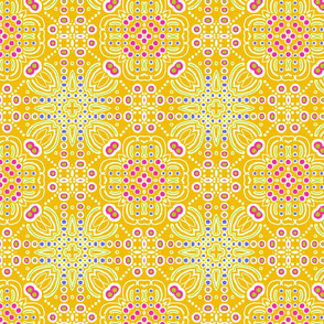 Abstract dots, yellow