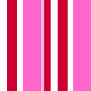 Coordinating Stripes - Red and Pink
