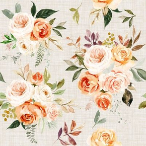 Sherbert Florals // Pearl Linen