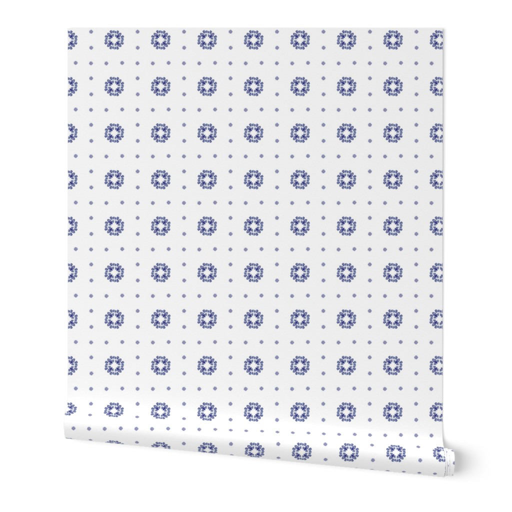 Delft plaid dots