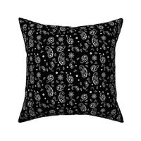 Western Paisley reduced - solid black