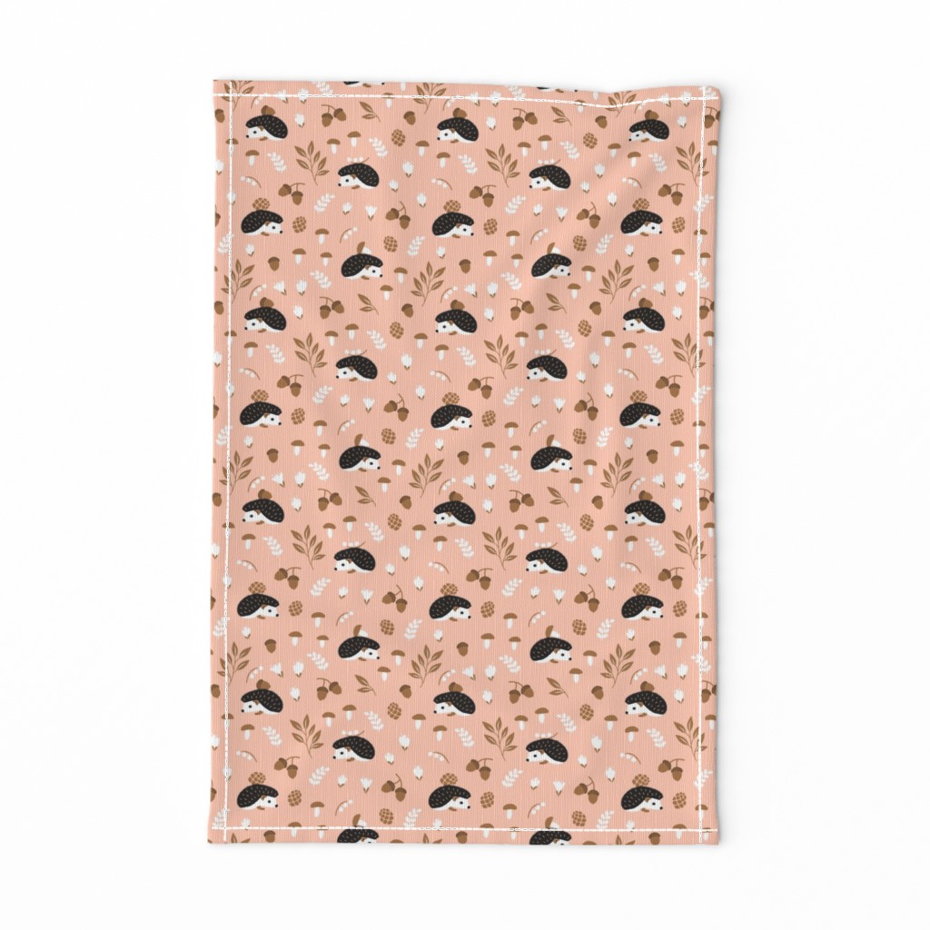 Hedgehogs on pink