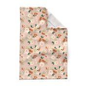 8" Santa Fe Watercolor Florals // Peach