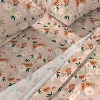 8" Santa Fe Watercolor Florals // Peach